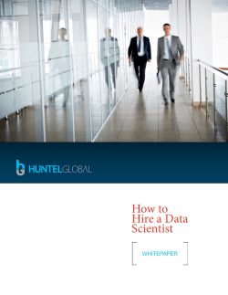 How to Hire a Data Scientist WHITEPAPER