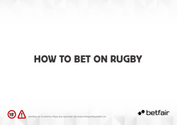 HOW TO BET ON RUGBY