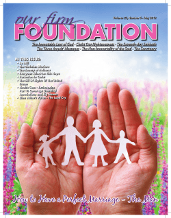 our firm FOUNDATION