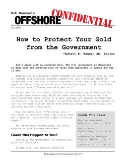 How to Protect Your Gold from the Government Bob Bauman’s