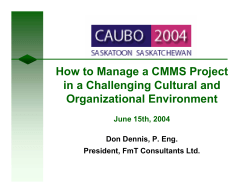 How to Manage a CMMS Project in a Challenging Cultural and