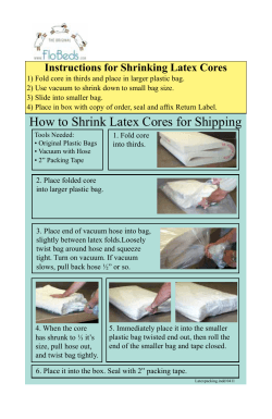 Instructions for Shrinking Latex Cores
