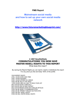 Mainstream social media  and how to set up your own social media  network  FMB Report 
