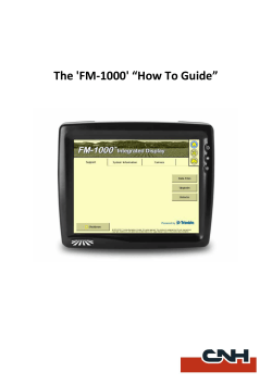 The 'FM-1000' “How To Guide”