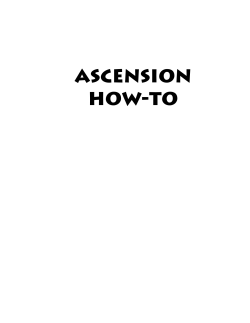 ASCENSION HOW-TO