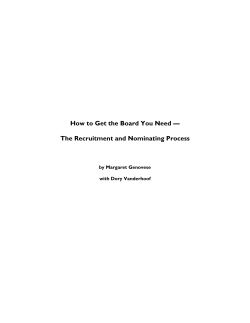 How to Get the Board You Need —  by Margaret Genovese
