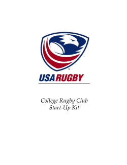 College Rugby Club Start-Up Kit