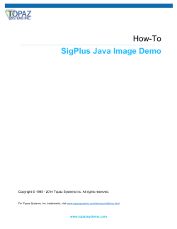 How-To SigPlus Java Image Demo