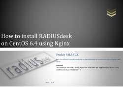 How to install RADIUSdesk on CentOS 6.4 using Nginx  Freddy FALANGA