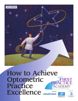 How to Achieve Optometric Practice Excellence