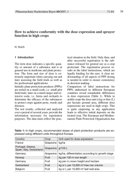 How to achieve conformity with the dose expression and sprayer