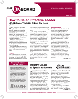 How to Be an Effective Leader W