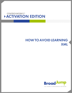 ACTIVATION EDITION HOW TO AVOID LEARNING XML CONTROLWORKS