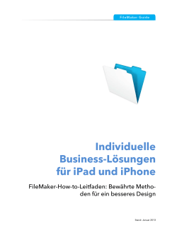 Individuelle Business-Lösungen für iPad und iPhone