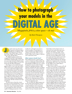 digital age  How to photograph your models in the