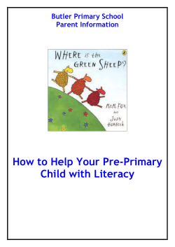 How to Help Your Pre-Primary Child with Literacy  Butler Primary School
