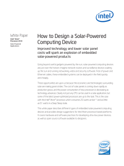 How to Design a Solar-Powered Computing Device White Paper