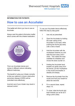 How to use an Accuhaler