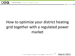 How to optimize your district heating market