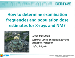 How to determine examination frequencies and population dose