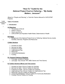&ldquo;How-To&rdquo; Toolkit for the Matters&hellip;because!&rdquo;