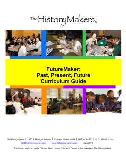 FutureMaker: Past, Present, Future Curriculum Guide