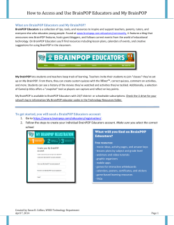 How to Access and Use BrainPOP Educators and My BrainPOP
