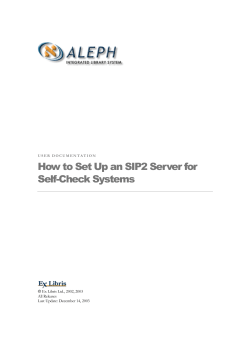 How to Set Up an SIP2 Server for Self-Check Systems