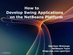 How to Develop Swing Applications on the NetBeans Platform