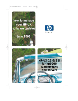 how to manage your HP-UX software updates June 2003