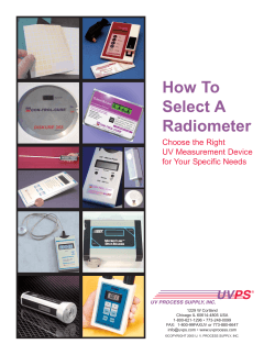 How To Select A Radiometer Choose the Right