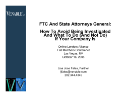 FTC And State Attorneys General: How To Avoid Being Investigated