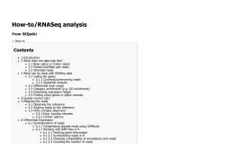 How-to/RNASeq analysis Contents From SEQwiki