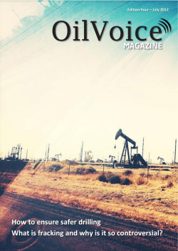 How to ensure safer drilling Edition Four &ndash; July 2012