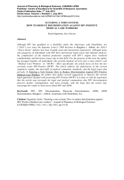 Journal of Pharmacy &amp; Biological Sciences, COES&amp;RJ-JPBS