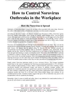 How to Control Norovirus Outbreaks in the Workplace