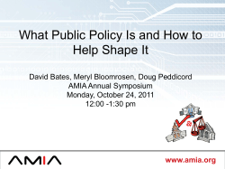 What Public Policy Is and How to Help Shape It