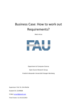 Business Case: How to work out Requirements?