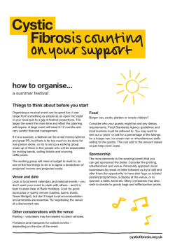 how to organise... a summer festival Food