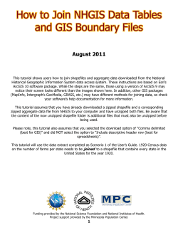 How to Join NHGIS Data Tables and GIS Boundary Files August 2011
