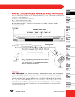 How to Describe Gates Hydraulic Hose Assemblies