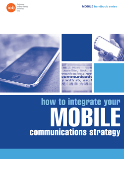 MOBILE how to integrate your  communications strategy