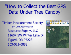 “How to Collect the Best GPS Data Under Tree Canopy”