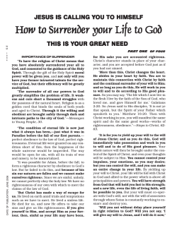 Ho w to Surr ender your Life to God How to Surr