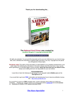 The was created by National Hunt Primer