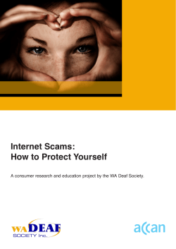 Internet Scams: How to Protect Yourself