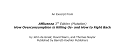 Affluenza How Overconsumption is Killing Us- and How to Fight Back