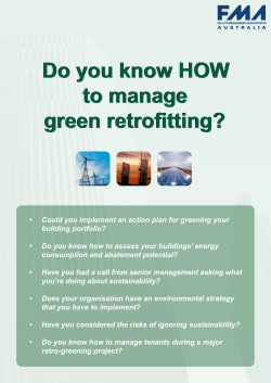 Do you know HOW to manage green retrofitting?