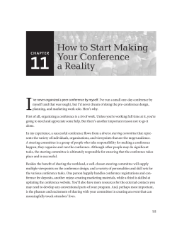 11 I How to Start Making Your Conference