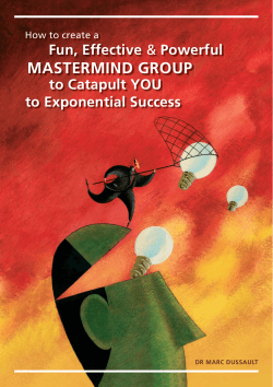 MASTERMIND GROUP Fun, Effective to Catapult YOU to Exponential Success